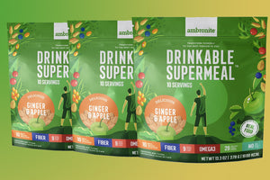 Ambronite Supermeal - 3 x 1600 kcal Bundle, Ginger Apple, 5% Off